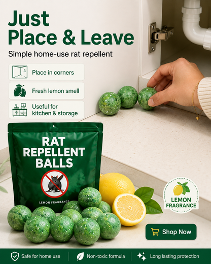 Rat Repellent Balls - Easy to Use, For Home Corners