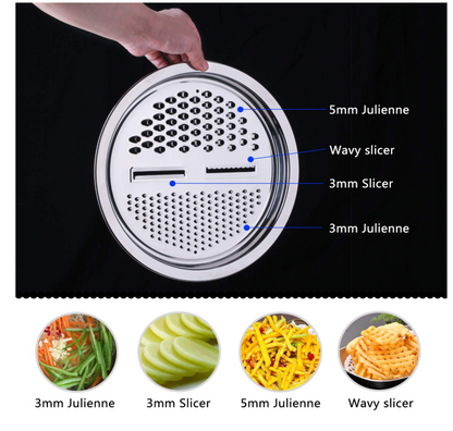 3-in-1 Vegetable Cutter with Drain Basket