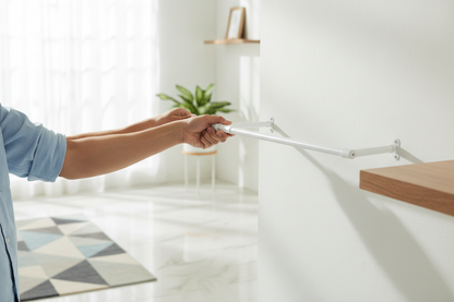 Drill-Free Adjustable Curtain Rod